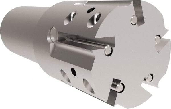 Allied Machine and Engineering - 1.755 (Straight), 1.888 (Tapered)" Cut Diam, 1-1/4" Shank Diam, Internal/External Indexable Thread Mill - Multiple Insert Styles, 38.1mm Insert Size, Toolholder Style THP, 4 1/2" OAL - Benchmark Tooling