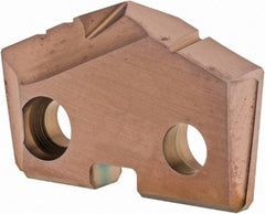 Allied Machine and Engineering - 24.5mm Diam x 3/16" Thick, Seat Code 2, 132° Included Angle Spade Drill Insert - AM200 Coated, Cobalt, Grade Super Cobalt, Series GEN2 T-A - Benchmark Tooling