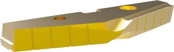 Allied Machine and Engineering - 4-1/16" Diam x 7/16" Thick, Seat Code 8, 144° Included Angle Spade Drill Insert - TiN Coated, High Speed Steel, Series T-A - Benchmark Tooling