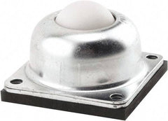 Hudson Bearing - 1-1/2 Inch Diameter, Round, Nylon Ball Transfer - 2.5625 Inch Mount Height, 250 Lb. Capacity - Benchmark Tooling