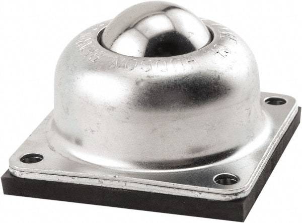 Hudson Bearing - 1-1/2 Inch Diameter, Round, Carbon Steel Ball Transfer - 2 Inch Mount Height, 250 Lb. Capacity - Benchmark Tooling