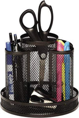 Rolodex - Black Desk Top Organizer - Mesh Metal - Benchmark Tooling