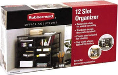 Rubbermaid - Black Document Organizer - Wood, MDF, Laminate - Benchmark Tooling