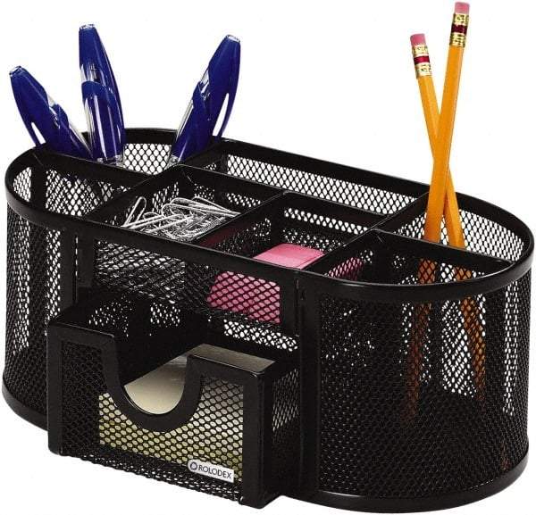 Rolodex - Black Desk Top Organizer - Mesh Metal - Benchmark Tooling