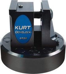 Kurt - 2" Jaw Width, 3-3/4" High x 4.47" Long x 4-15/32" Wide Dovetail Vise - For Use with 4 & 5 Axis Workholding Systems - Benchmark Tooling