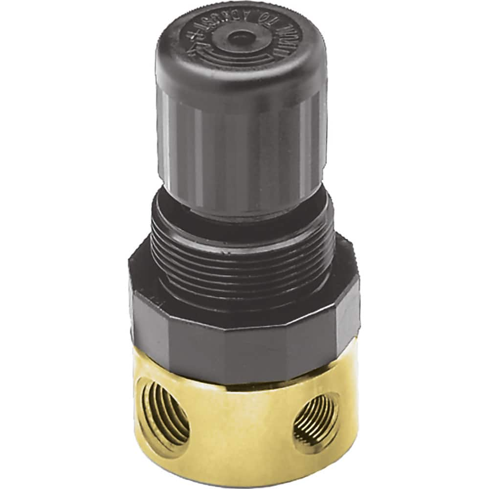 Compressed Air Regulator: 1/4″ NPT, 300 Max psi 3″ OAH