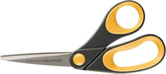 Ability One - 4" LOC, 8" OAL Titanium Scissors - Ambidextrous, Straight Handle, For Sticky Residues - Benchmark Tooling