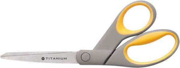 Ability One - 4" LOC, 8" OAL Titanium Scissors - Ambidextrous, Offset Handle, For Sticky Residues - Benchmark Tooling