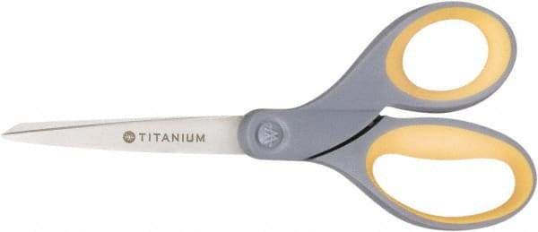 Ability One - 4" LOC, 7" OAL Titanium Scissors - Ambidextrous, Straight Handle, For Sticky Residues - Benchmark Tooling