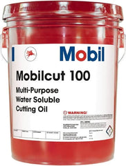 Mobil - Mobilcut, 5 Gal Pail Cutting Fluid - Water Soluble - Benchmark Tooling