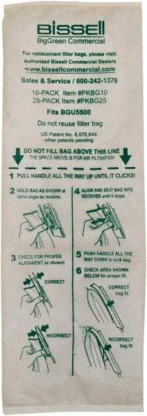 Bissell - Micro Lined Filter Bag - For BGU5500 - Benchmark Tooling