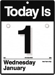 AT-A-GLANCE - 365 Sheet, 4-7/8 x 8", Wall Calendar - White - Benchmark Tooling