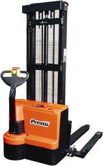 Presto Lifts - 2,200 Lb Capacity, 125" Lift Height, Battery Operated Power Stocker Lift - Benchmark Tooling