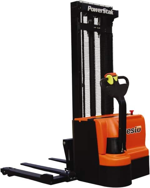 Presto Lifts - 2,200 Lb Capacity, 150" Lift Height, Battery Operated Power Stocker Lift - Benchmark Tooling