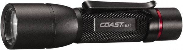 Coast Cutlery - White LED Bulb, 130 Lumens, Industrial/Tactical Flashlight - Black Aluminum Body, 1 AA Battery Included - Benchmark Tooling