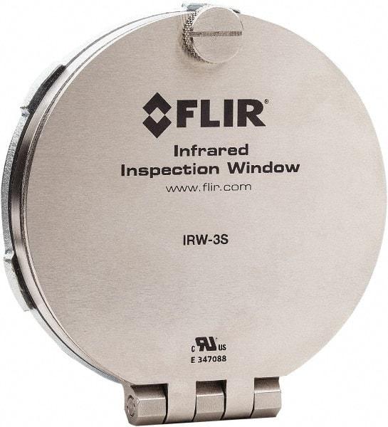 FLIR - 75mm (2.95\x94) Diam, Infrared Viewing Window - 2mm (0.08") Thickness, Use with Thermal Imagers - Benchmark Tooling