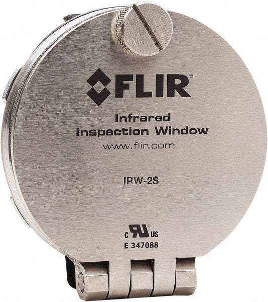 FLIR - 50mm (1.97\x94) Diam, Infrared Viewing Window - 2mm (0.08") Thickness, Use with Thermal Imagers - Benchmark Tooling