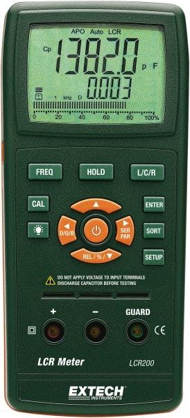 Extech - LCR200, Digital Passive Component LCR Multimeter - 200 mOhm, Measures Capacitance, Resistance - Benchmark Tooling