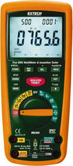 Extech - Digital LCD Display, 4,000 Megohm Electrical Insulation Resistance Tester & Megohmmeter - 1,000 VAC/VDC Max Test Voltage, Powered by 1.5V AA Battery - Benchmark Tooling