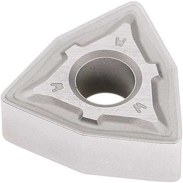 Seco - WNMG333 W-M3 Grade TP2501 Carbide Turning Insert - Al2O3 Finish, 80° Trigon, 3/8" Inscr Circle, 3/16" Thick, 3/64" Corner Radius - Benchmark Tooling