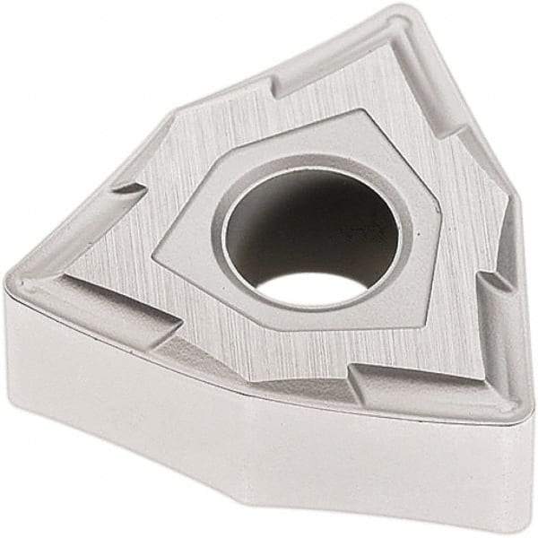 Seco - WNMG432 MF2 Grade TP2501 Carbide Turning Insert - Al2O3 Finish, 80° Trigon, 1/2" Inscr Circle, 3/16" Thick, 1/32" Corner Radius - Benchmark Tooling