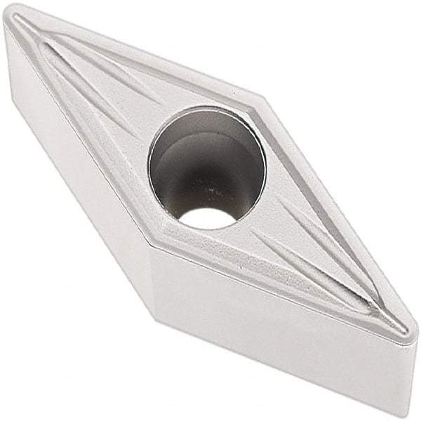 Seco - VBMT333 MF2 Grade TP2501 Carbide Turning Insert - Al2O3 Finish, 35° Diamond, 3/8" Inscr Circle, 3/16" Thick, 3/64" Corner Radius - Benchmark Tooling