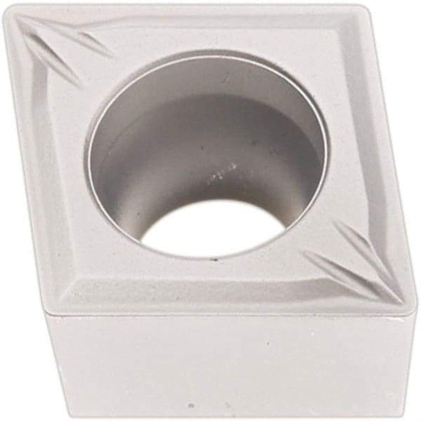 Seco - CCMT32.51 MF2 Grade TP1501 Carbide Turning Insert - Al2O3 Finish, 80° Diamond, 3/8" Inscr Circle, 5/32" Thick, 1/64" Corner Radius - Benchmark Tooling