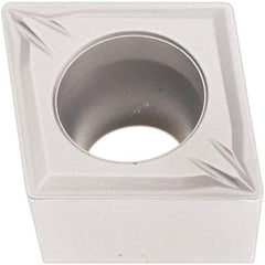 Seco - CCMT32.51 MF2 Grade TP1501 Carbide Turning Insert - Al2O3 Finish, 80° Diamond, 3/8" Inscr Circle, 5/32" Thick, 1/64" Corner Radius - Benchmark Tooling