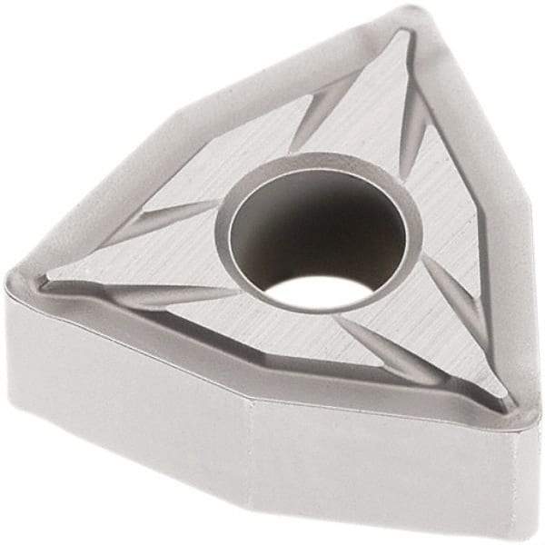 Seco - WNMG432 FF2 Grade TP2501 Carbide Turning Insert - Al2O3 Finish, 80° Trigon, 1/2" Inscr Circle, 3/16" Thick, 1/32" Corner Radius - Benchmark Tooling