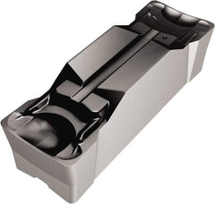 Sandvik Coromant - KN123 GM Grade 3115, 1/4" Cutting Width Carbide Grooving Insert - 22.6mm Max Depth of Cut, Neutral, 0.25mm Corner Radius, TiCN/Al2O3 Finish - Benchmark Tooling