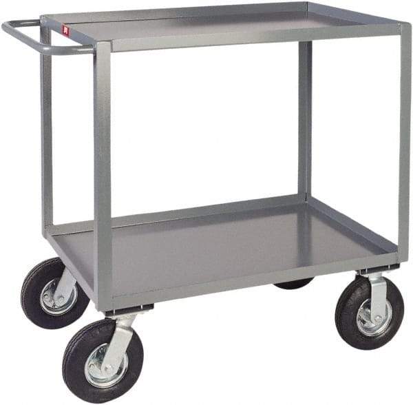 Jamco - 1,200 Lb Capacity, 36" Wide x 48" Long x 39" High Heavy Duty Service Cart - 2 Shelf, Steel - Benchmark Tooling