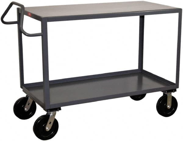 Jamco - 4,800 Lb Capacity, 24" Wide x 36" Long x 38" High Heavy Duty Service Cart - 2 Shelf, Steel - Benchmark Tooling