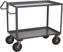 Jamco - 1,200 Lb Capacity, 36" Wide x 48" Long x 39" High Heavy Duty Service Cart - 2 Shelf, Steel - Benchmark Tooling