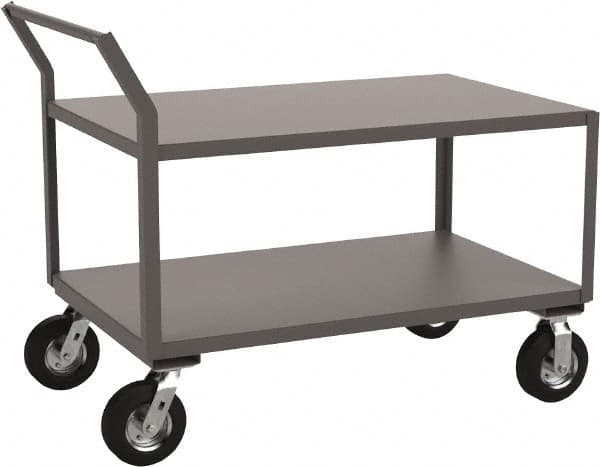 Jamco - 1,200 Lb Capacity, 24" Wide x 30" Long x 31" High Heavy Duty Service Cart - 2 Shelf, Steel - Benchmark Tooling