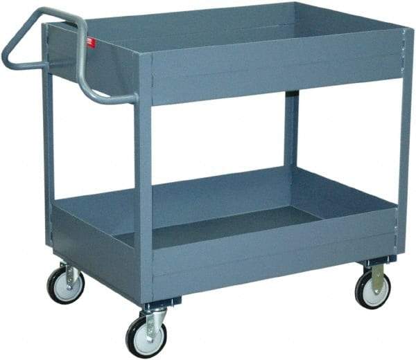 Jamco - 1,200 Lb Capacity, 36" Wide x 24" Long x 39" High Service Cart - 2 Shelf, Steel - Benchmark Tooling