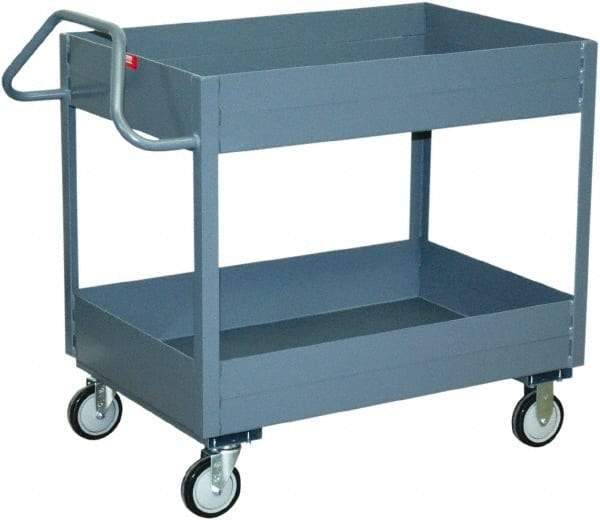 Jamco - 1,200 Lb Capacity, 30" Wide x 18" Long x 39" High Service Cart - 2 Shelf, Steel - Benchmark Tooling