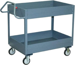 Jamco - 1,200 Lb Capacity, 30" Wide x 24" Long x 39" High Service Cart - 2 Shelf, Steel - Benchmark Tooling