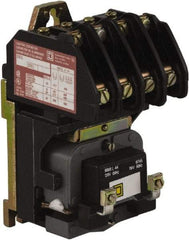 Square D - No Enclosure, 4 Pole, Electrically Held Lighting Contactor - 20 A (Tungsten), 30 A (Fluorescent), 277 VAC at 60 Hz, 4NO Contact Configuration - Benchmark Tooling
