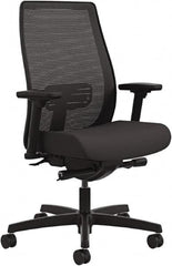 Hon - 46" High Mid Back Chair - 28" Wide x 29" Deep, Fabric Mesh Seat, Black - Benchmark Tooling