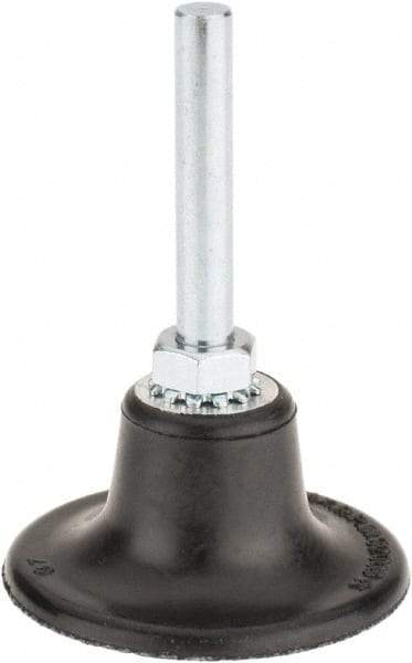Value Collection - 2" Diam Quick-Change Type S Disc Backing Pad - 1/4" Shank Diam, Medium Density, 30,000 RPM, Roloc TS Compatible - Benchmark Tooling