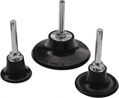 Value Collection - 1" Diam Quick-Change Type P Disc Backing Pad - 1/4" Shank Diam, Medium Density, 40,000 RPM, Roloc TP Compatible - Benchmark Tooling