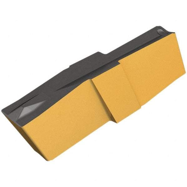 Iscar - 300020GIP Grade IC807, 3mm Cutting Width Carbide Grooving Insert - 13mm Max Depth of Cut, Neutral, 0.2mm Corner Radius, TiAlN Finish - Benchmark Tooling