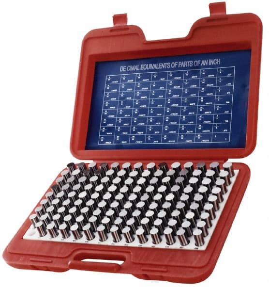 Value Collection - 440 Piece, 0.061-0.5 Inch Diameter Plug and Pin Gage Set - Plus 0.0002 Inch Tolerance, Class ZZ - Benchmark Tooling