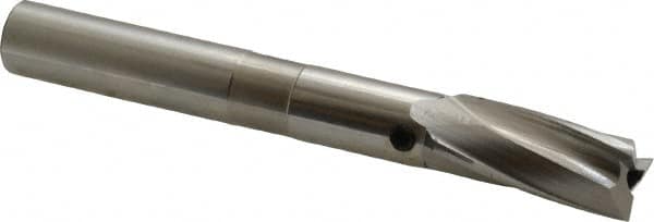 Cleveland - 9/16" Diam, 1/2" Shank, Diam, 3 Flutes, Straight Shank, Interchangeable Pilot Counterbore - Benchmark Tooling