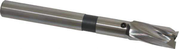 Cleveland - 19/32" Diam, 1/2" Shank, Diam, 3 Flutes, Straight Shank, Interchangeable Pilot Counterbore - Benchmark Tooling