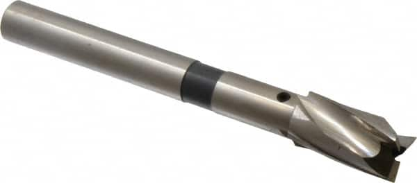 Cleveland - 21/32" Diam, 1/2" Shank, Diam, 3 Flutes, Straight Shank, Interchangeable Pilot Counterbore - Benchmark Tooling