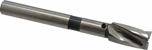 Cleveland - 11/16" Diam, 1/2" Shank, Diam, 3 Flutes, Straight Shank, Interchangeable Pilot Counterbore - Benchmark Tooling