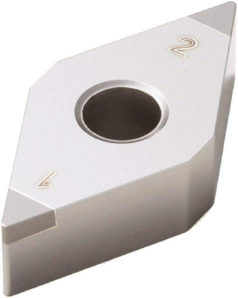 Seco - DNGA432 L1-B Grade CBN200 PCBN Turning Insert - Uncoated, 55° Diamond, 1/2" Inscr Circle, 3/16" Thick, 1/32" Corner Radius - Benchmark Tooling