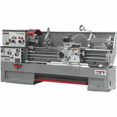 Jet - 18" Swing, 60" Between Centers, 230 Volt, Triple Phase Engine Lathe - 7MT Taper, 7-1/2 hp, 25 to 1,800 RPM, 3-1/8" Bore Diam, 40" Deep x 49" High x 116-1/2" Long - Benchmark Tooling