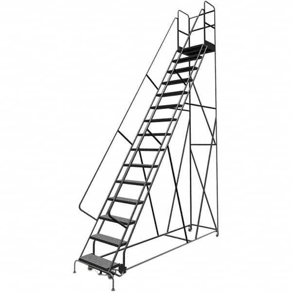 TRI-ARC - Rolling & Wall Mounted Ladders & Platforms Type: Rolling Warehouse Ladder Style: Rolling Platform Ladder - Benchmark Tooling